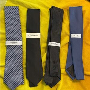 Calvin Klein Men's Tie Set - Blue, Black, and Navy